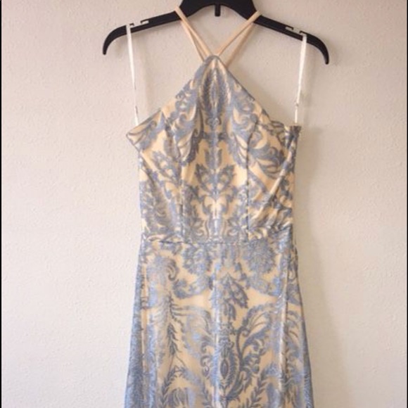 Blue lace dress size 3 - Picture 2 of 3